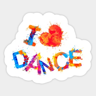 I Love Dance Sticker